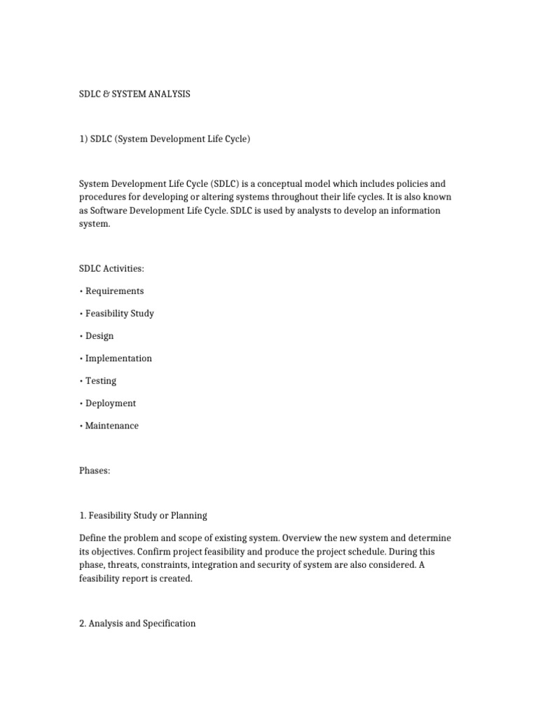 SDLC Full 5 Questions | PDF | Information Technology Management ...
