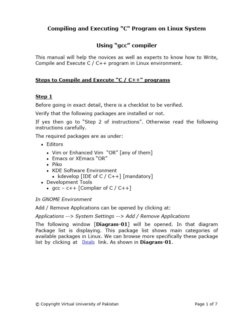 Compile C Programs on Linux with GCC | PDF | Integrated Development ...