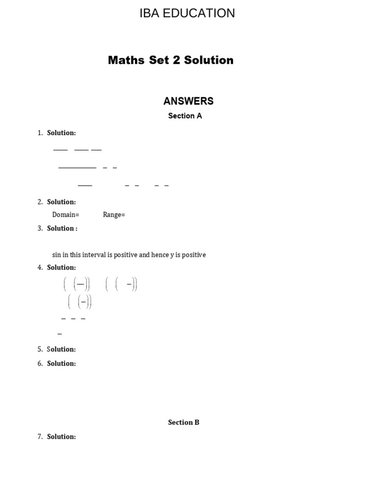 Math Solutions and Explanations | PDF | Chess Theory | Chess