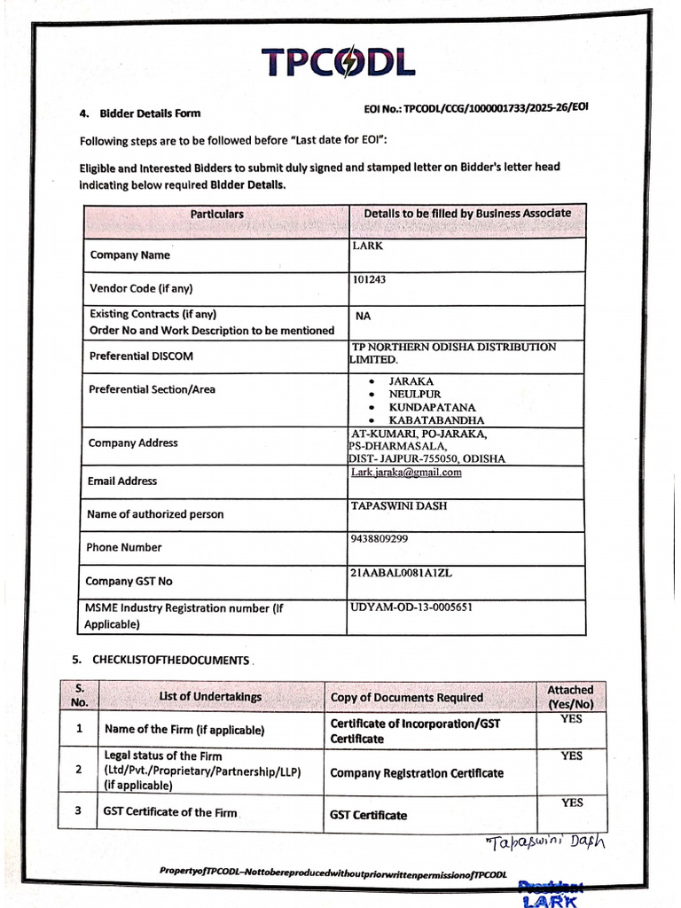Eoi (Exprension of Intrested) | PDF