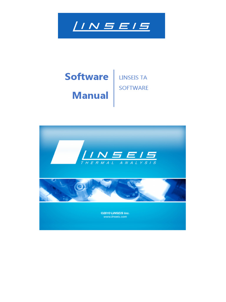 LINSEIS TA Software Manual Guide | PDF | User (Computing) | Databases
