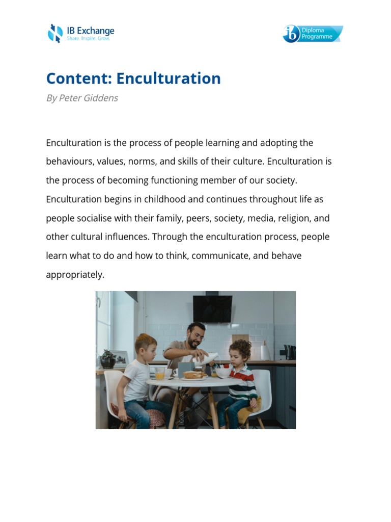 DP 6. Enculturation | PDF | Imitation | Learning