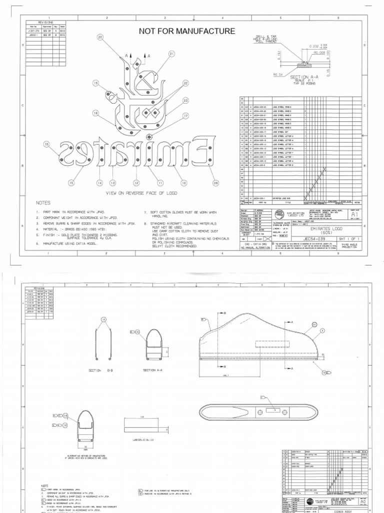 Aircraft Assembly Document Overview | PDF