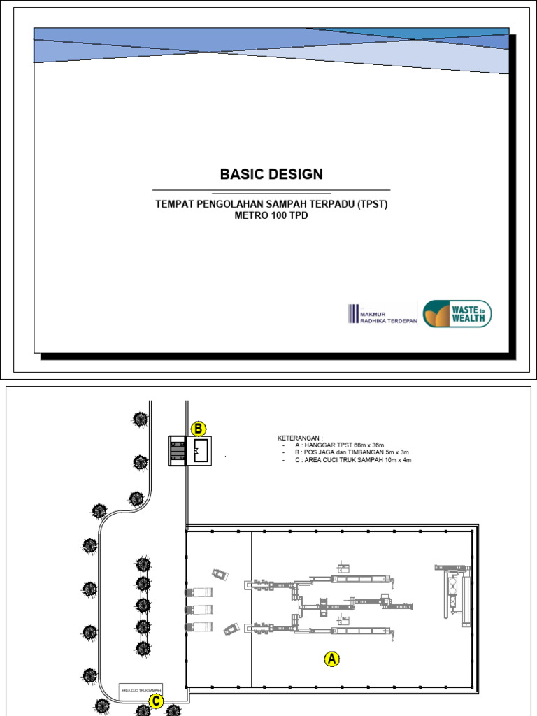 Rencana Desain TPST Metro 100 TPD | PDF