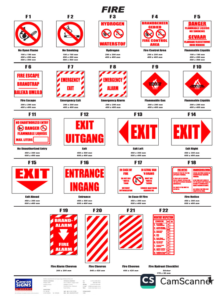 Safety Signs Catalogue | PDF