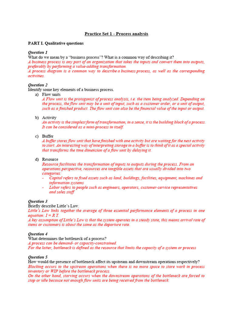 Business Process Analysis Guide | PDF | Inventory | Business Process