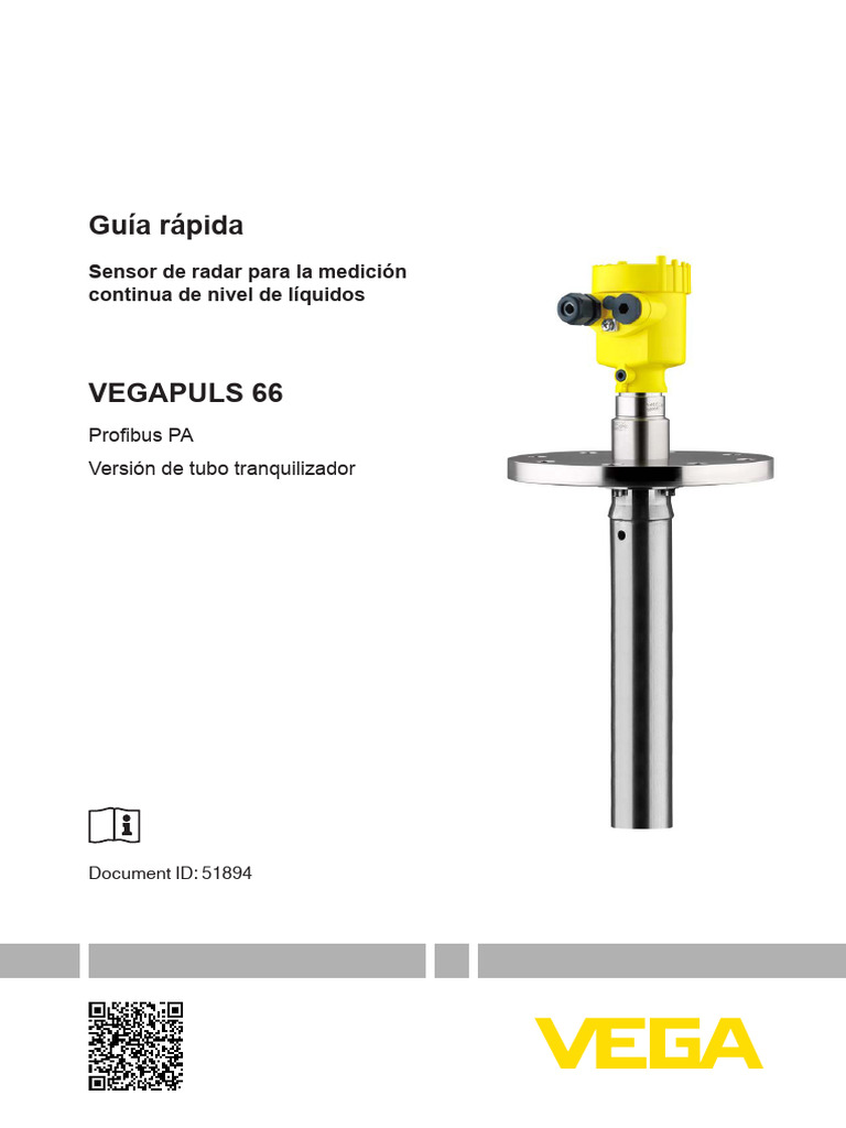 51894 ES VEGAPULS 66 Profibus PA Versión de Tubo Vertical (Plics) | PDF ...