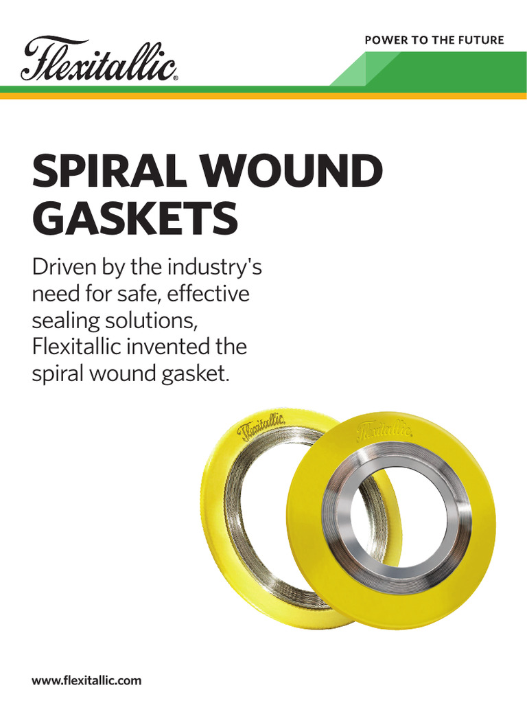 Spiral Wound Gasket Brochure | PDF | Pipe (Fluid Conveyance ...