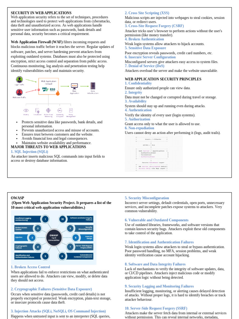 SECURITY IN WEB APPLICATIONS | PDF | Security | Computer Security
