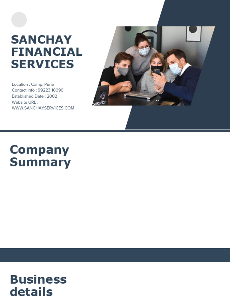 Sanchay Financial Services Overview | PDF | Business Economics | Economies