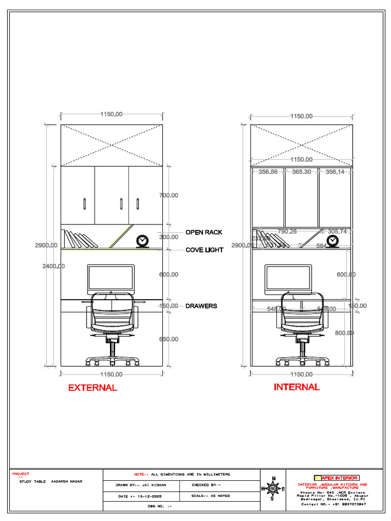 Study Table Aadarsh | PDF