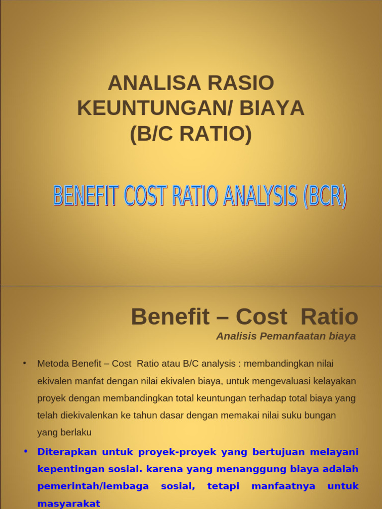 1762131556analisa Rasio Keuntungan Materi Kuliah | PDF