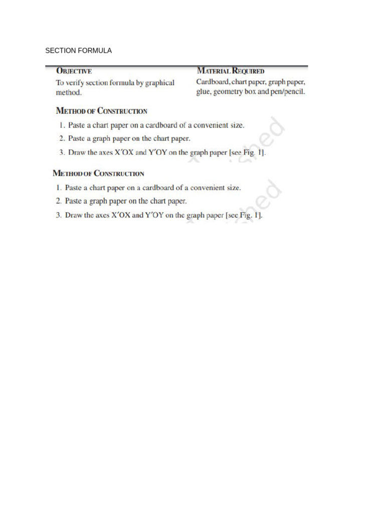 Section Formula | PDF