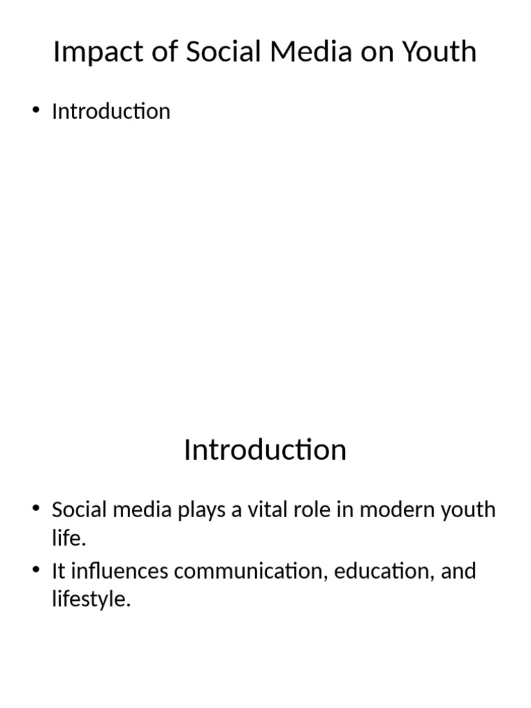 Effects of Social Media on Youth Life | PDF