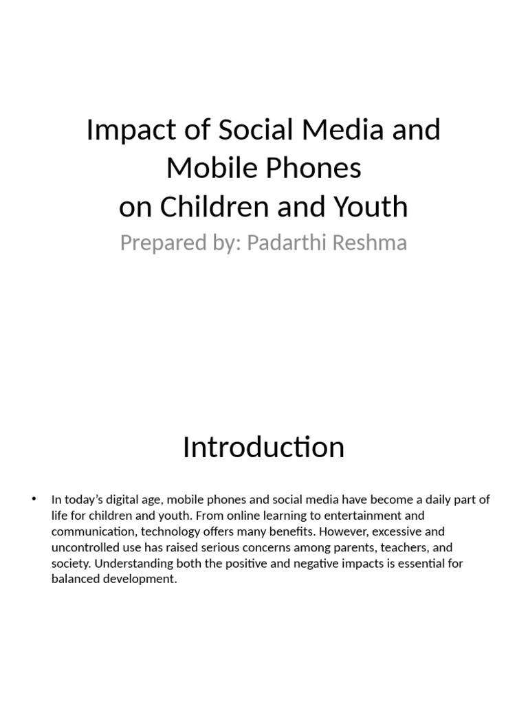 Effects of Social Media on Youth | PDF