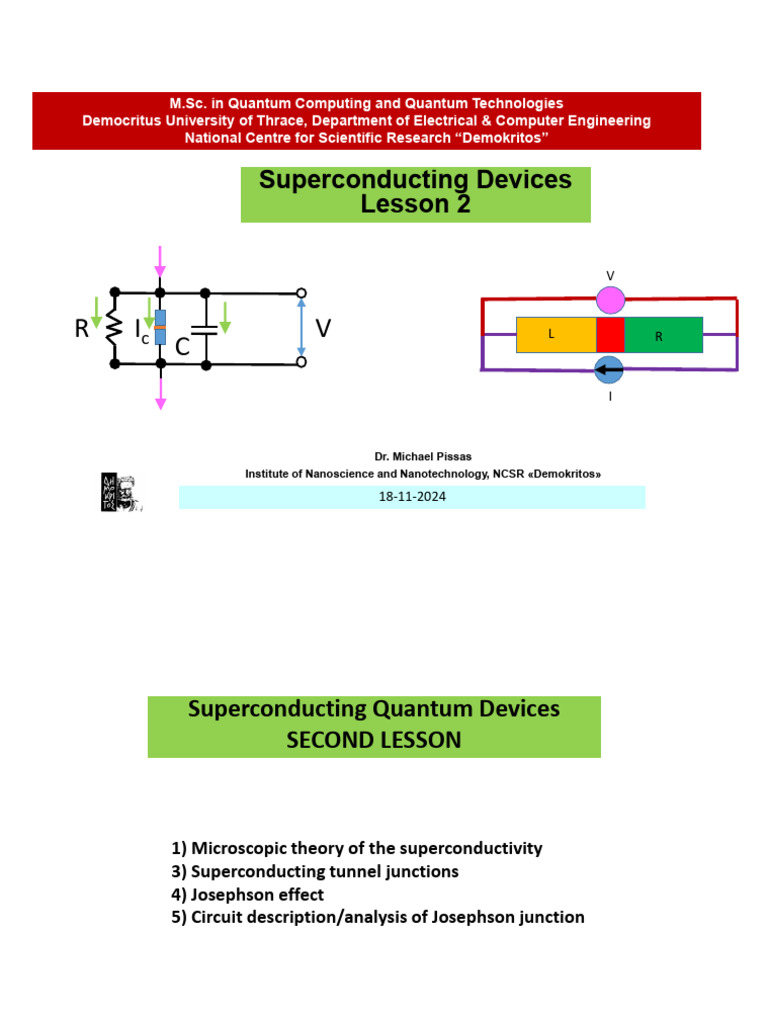 Superconducting Quantum Devices Overview | PDF | Phonon | Electron