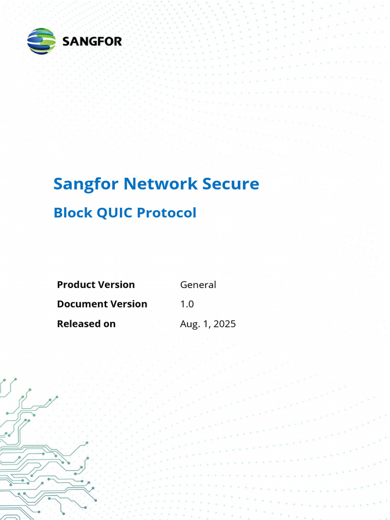 Network Secure - Block QUIC Protocol | PDF | Computer Network | Network ...