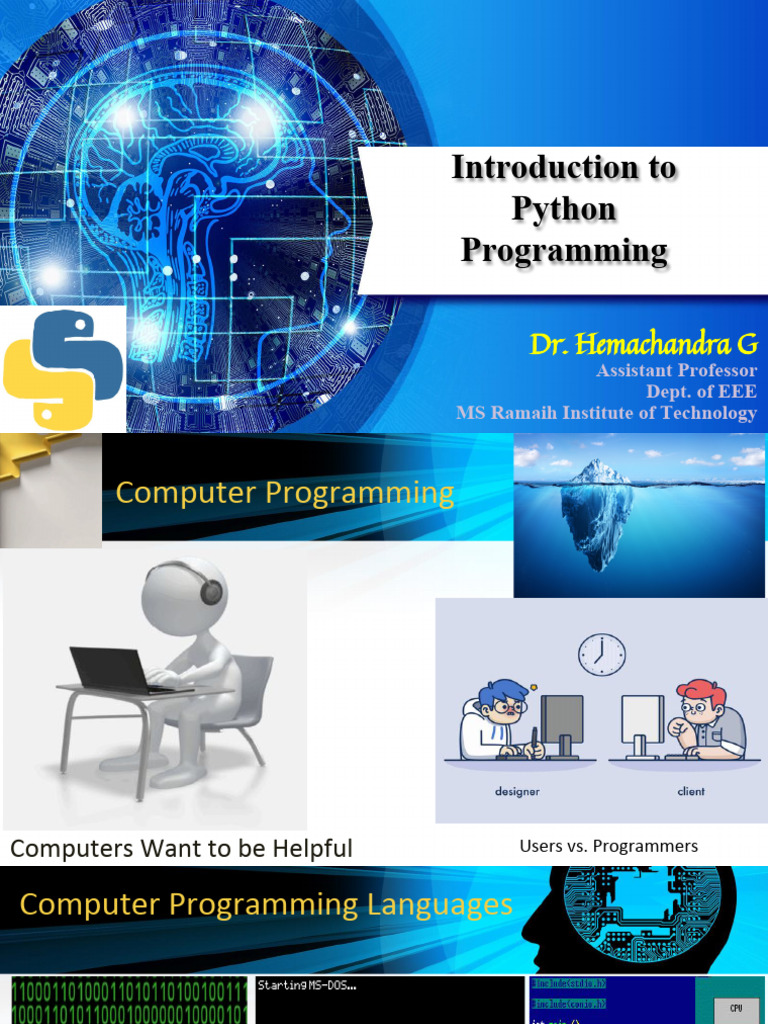 Python Programming Course Overview | PDF | Python (Programming Language ...