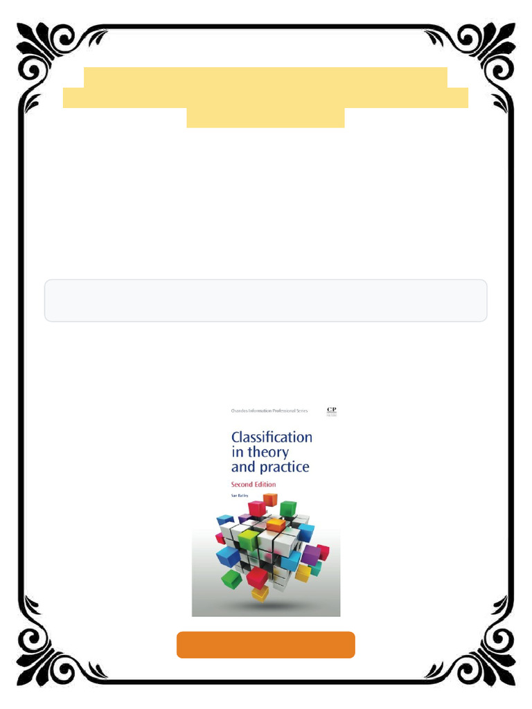 Classification in Theory and Practice Second Edition Susan Batley Ebook ...