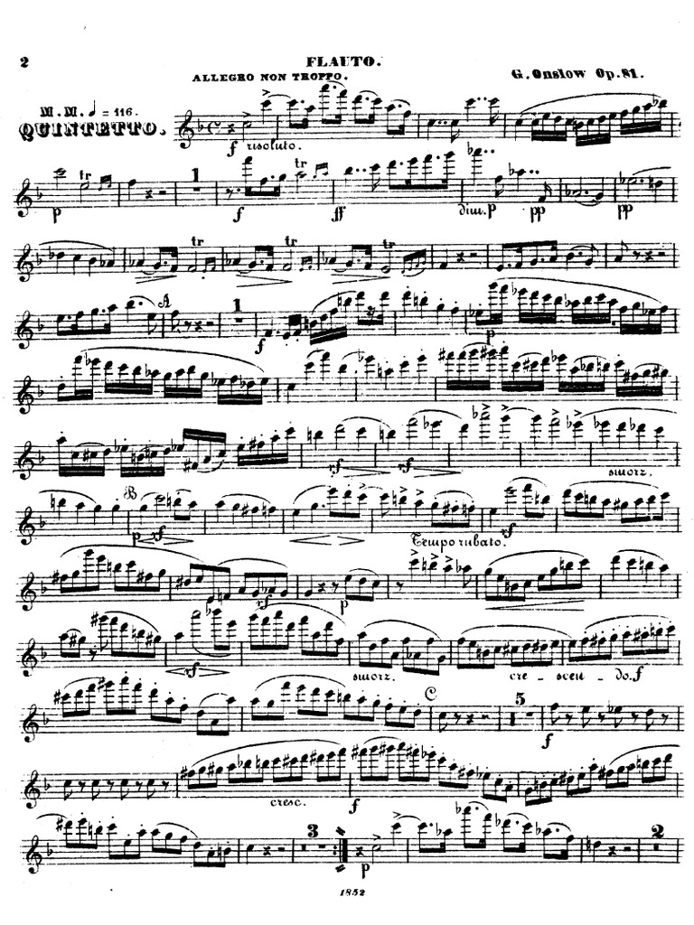Wind Quintet, Op.81 (Onslow, George) | PDF
