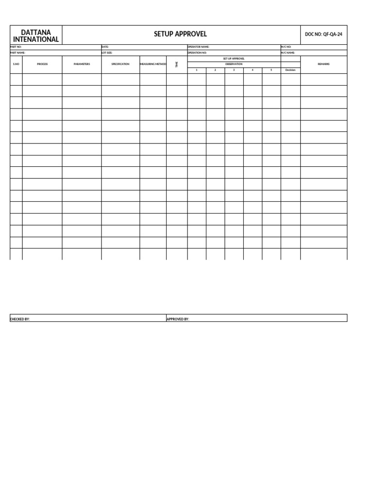 Set Up Approvel | PDF