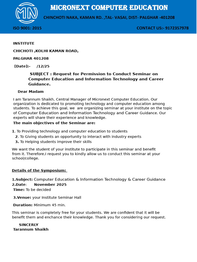 Seminar on Computer Education & IT | PDF