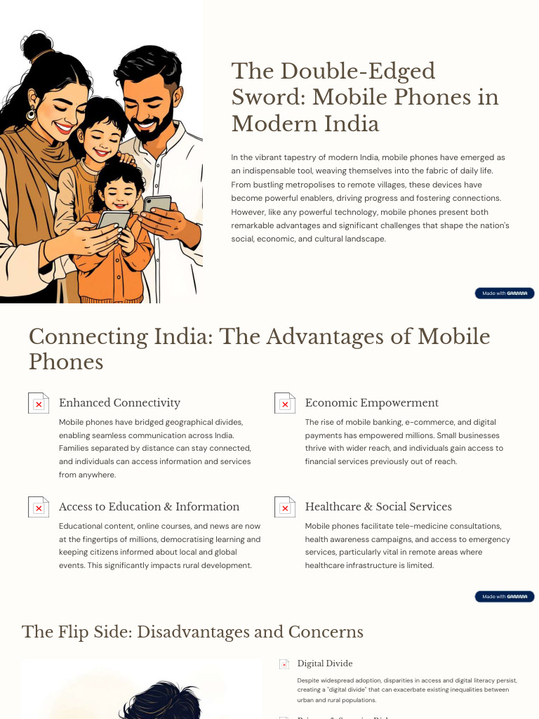 Presentation Topic - The Double Edged Sword Mobile Phones in Modern ...