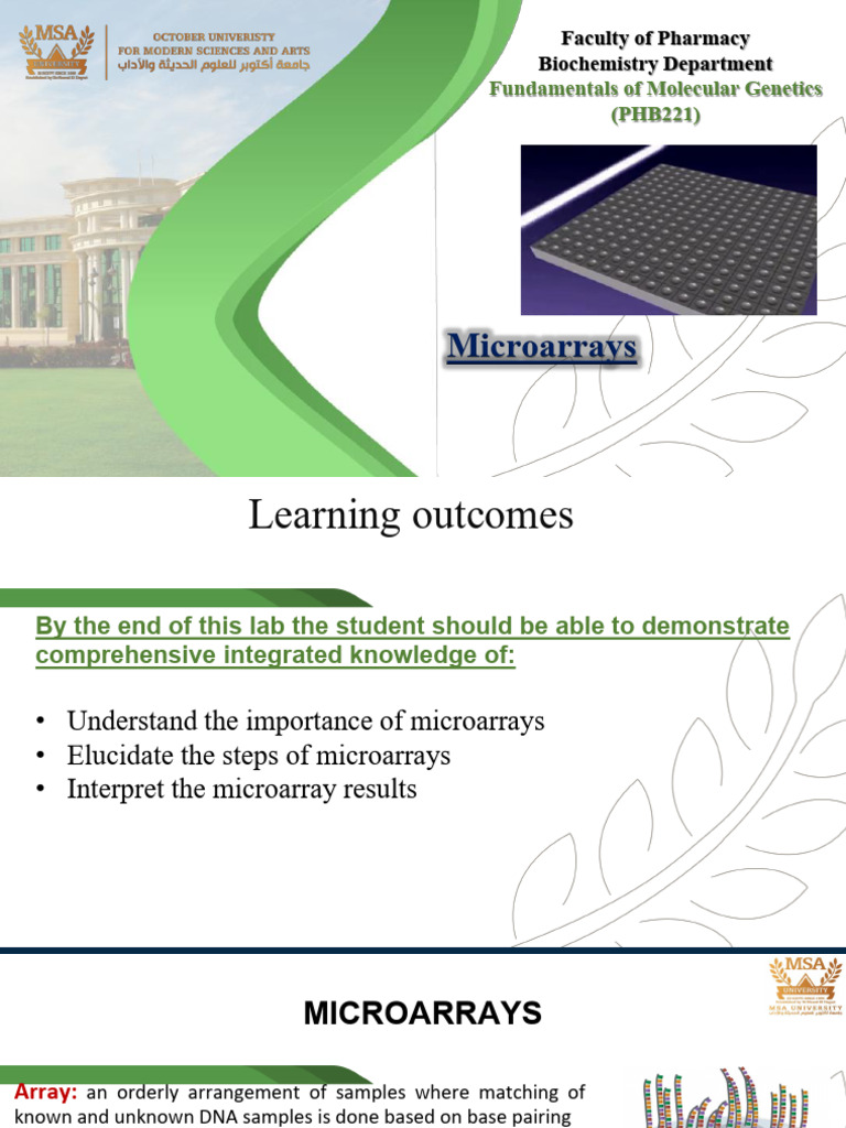 Understanding DNA Microarrays and Gene Expression | PDF | Dna ...