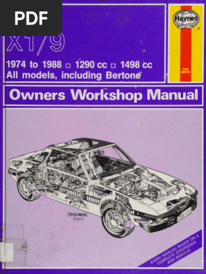 Haynes ヘインズ FIAT X1/9  リペアマニュアル 英語版 1768306304?v=1
