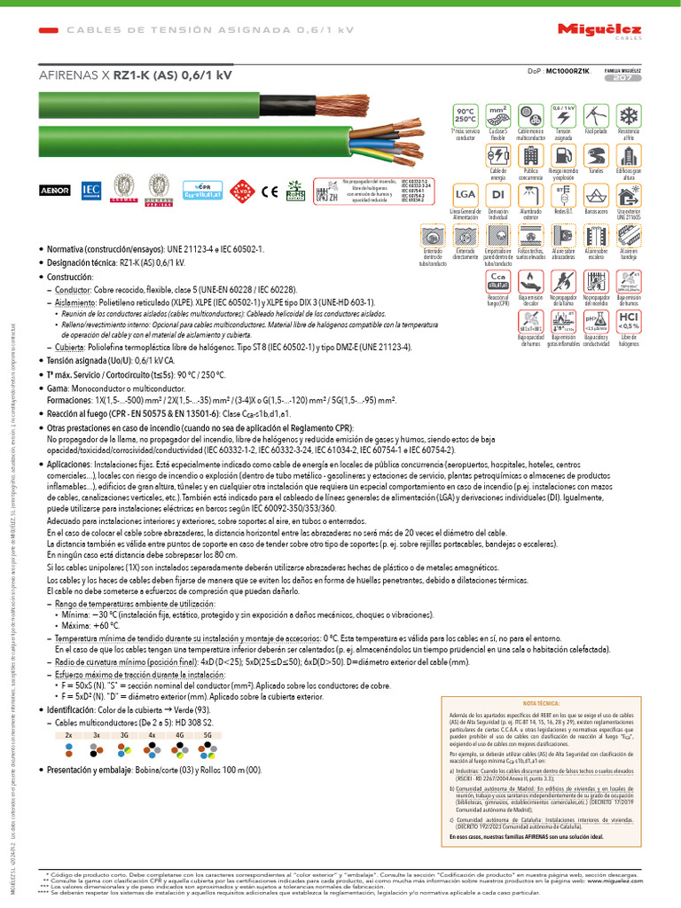 Miguelez RZ1-K ES | PDF