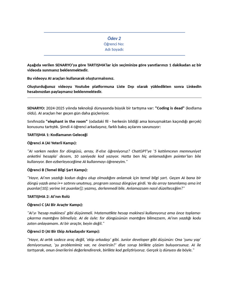 Sube 1 - Odev 2 | PDF