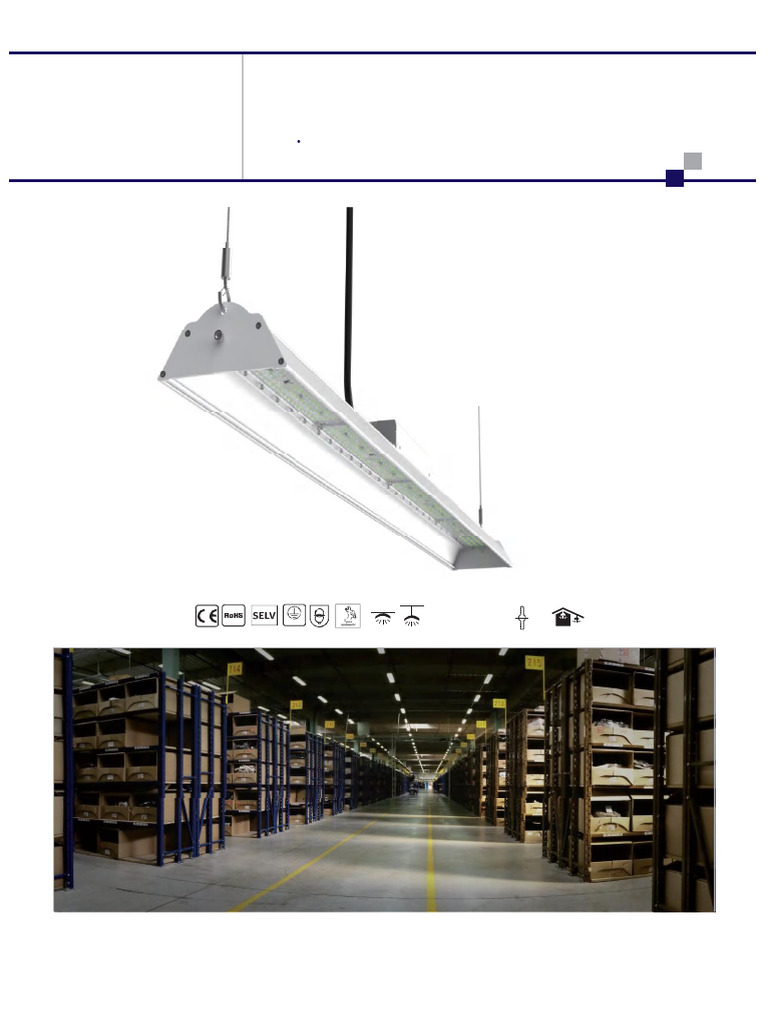 LED Linear High Bay Lighting Solutions | PDF | Electronics | Electricity