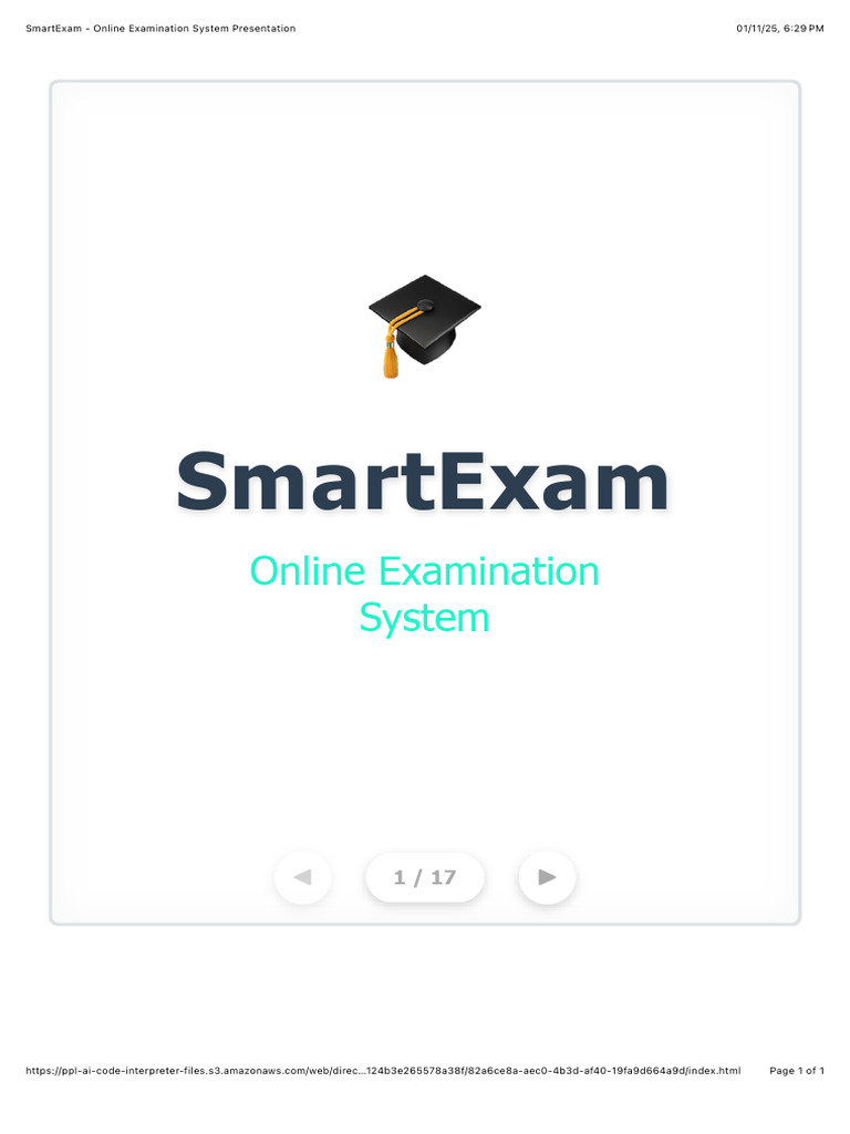 SmartExam Online Exam System Overview | PDF