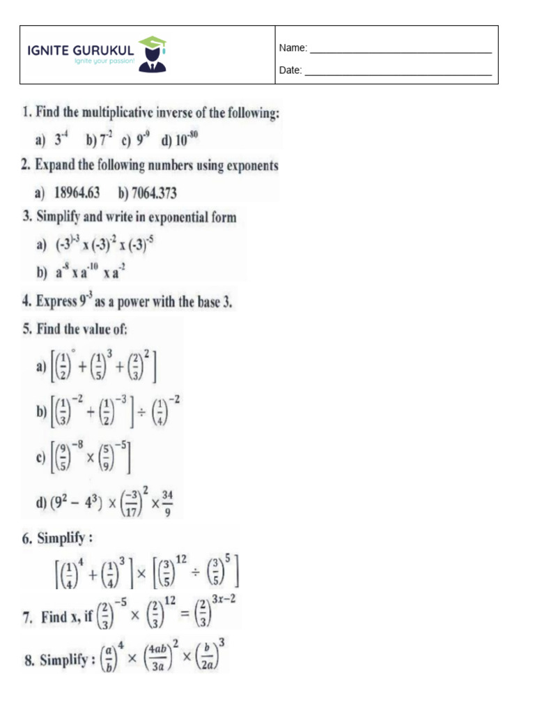 Practice Worksheet - 17.07.2025 | PDF