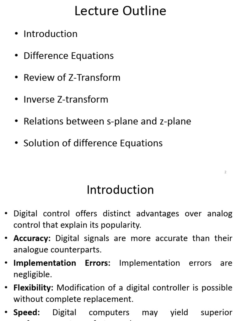 Digital Control Systems Overview | PDF | Equations | Recurrence Relation