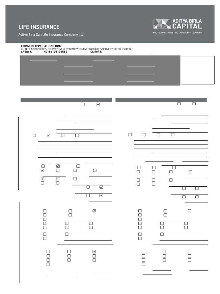 Life Insurance Application Form Guide | PDF | Insurance | Diseases And ...