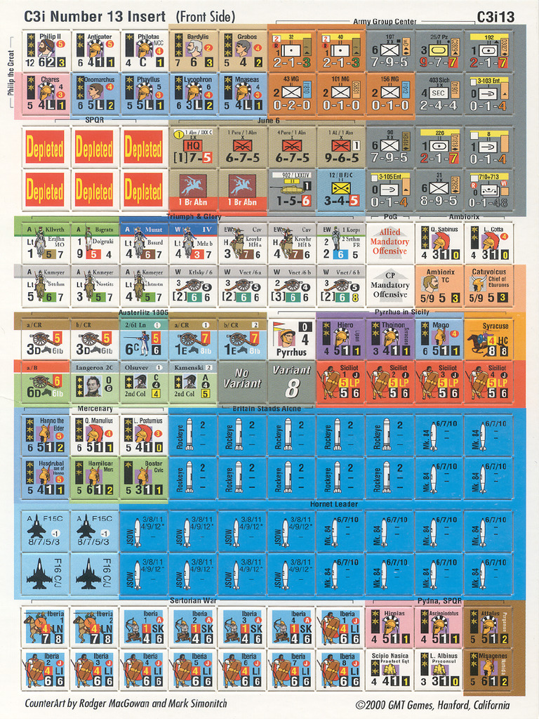 Wargame Magazine GMT C3i 1 13 Counters-Opt | PDF