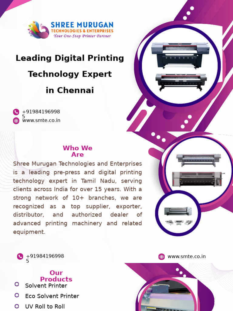 Leading Digital Printing Technology Expert in Chennai | PDF