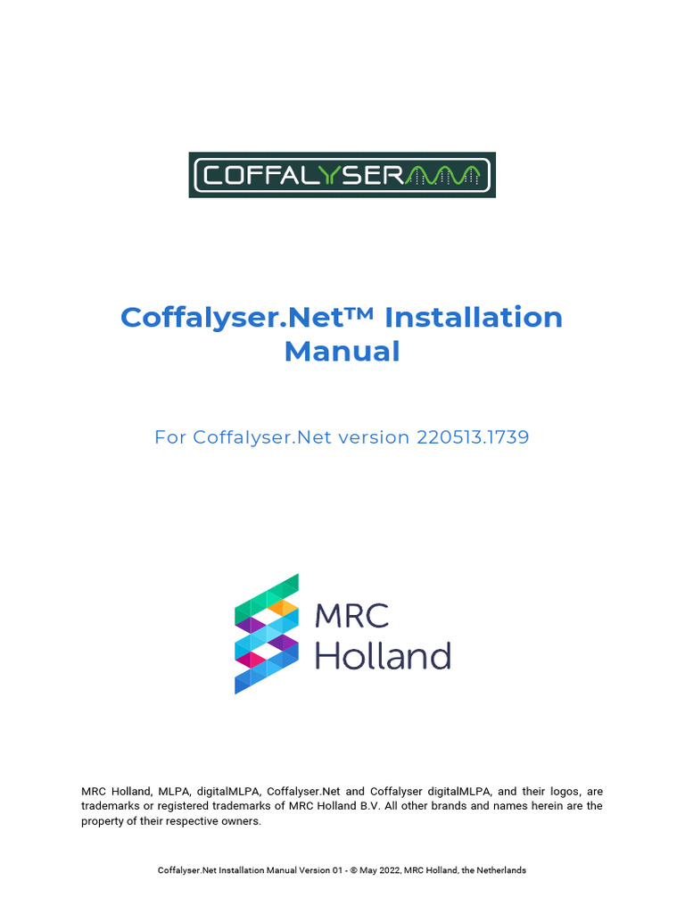 Coffalyser.Net Installation Guide | PDF | Databases | Microsoft Sql Server