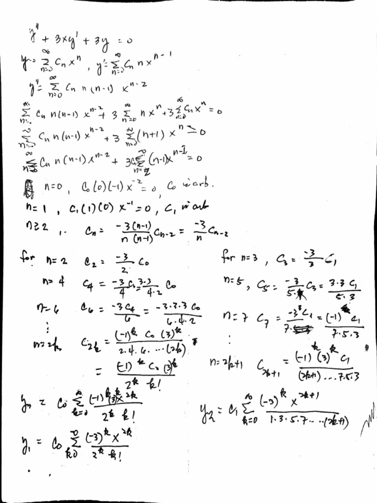 COE 5310 - Ex 2. Solution About Ordinary Point | PDF