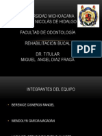 Dr. Fraga, Rehabilitacion, Lista