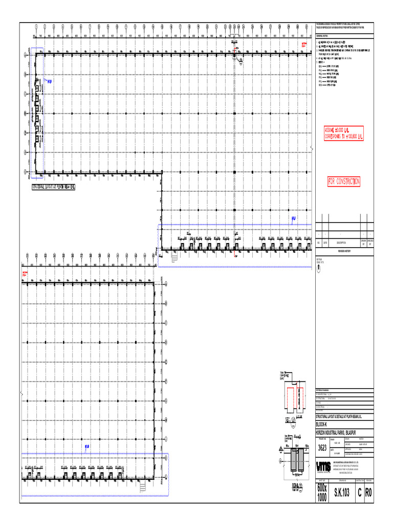 Structural Layout & Details Drawing | PDF