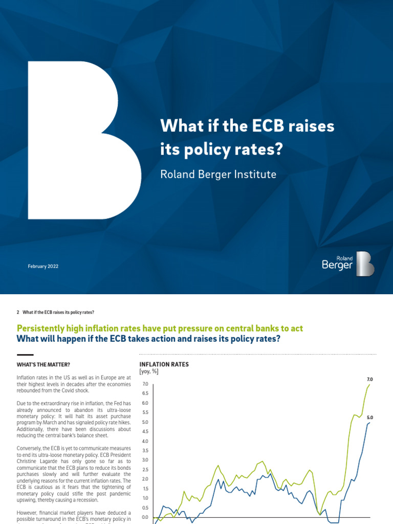 ECB Policy Rate Hike Implications | PDF | European Central Bank | Yield ...