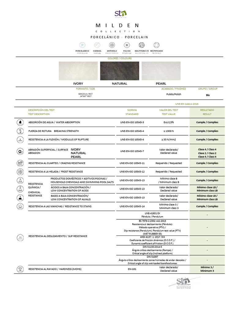 TF Milden Pul 60x120 | PDF | Ingeniería mecánica | Mecánica