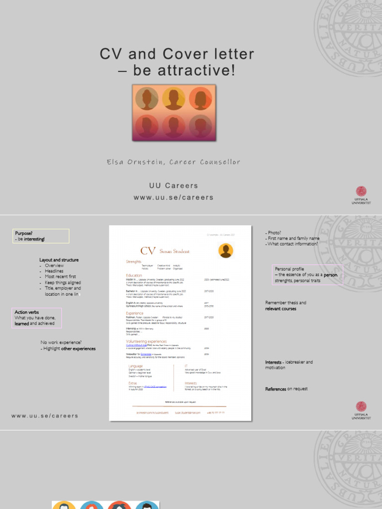 Crafting an Attractive CV & Cover Letter | PDF