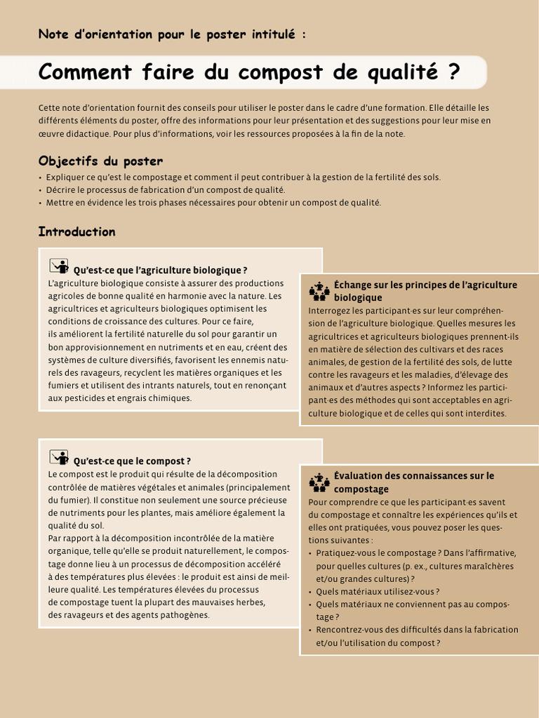 Guide pratique du compostage en agriculture | PDF | Compost | Fumier