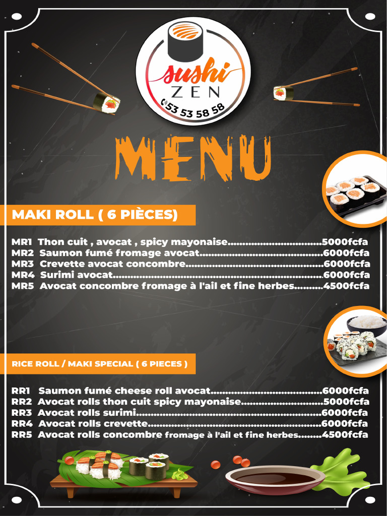 Sushi Menu | PDF