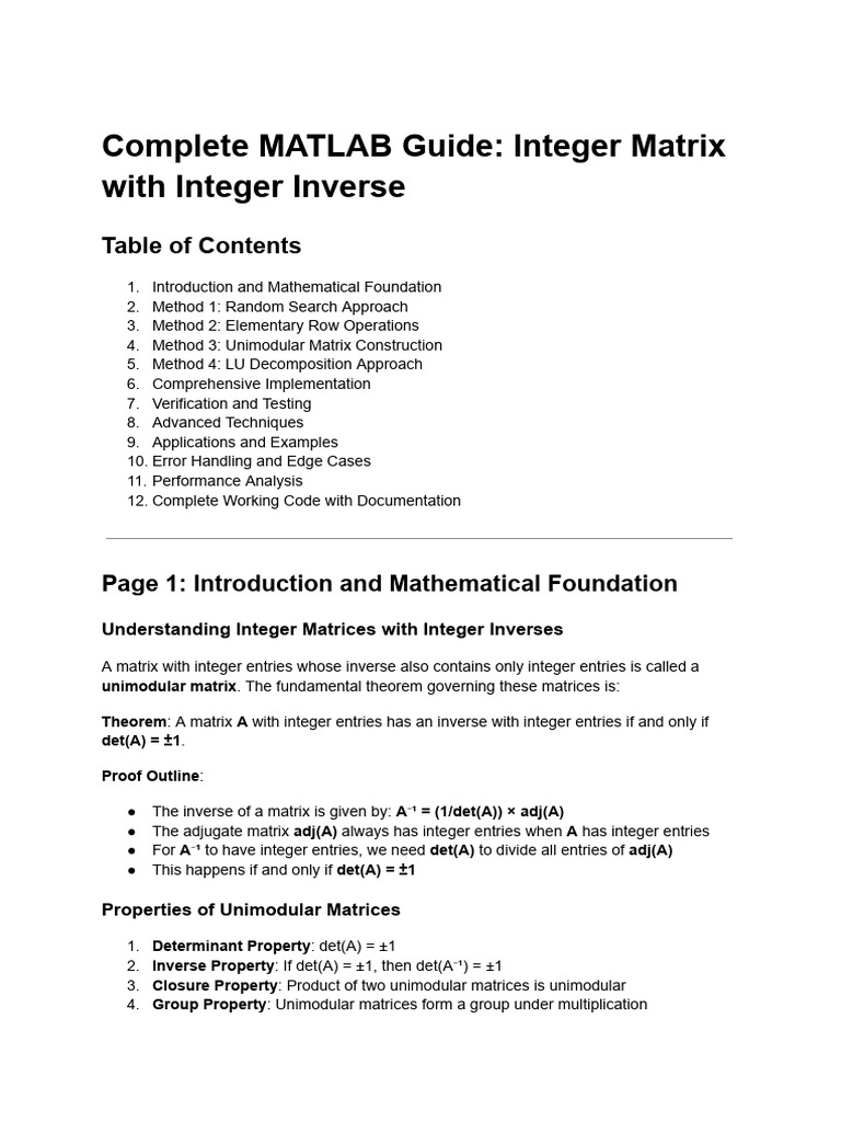 Just A Bunch of Matlab Code To Do | PDF | Matrix (Mathematics ...