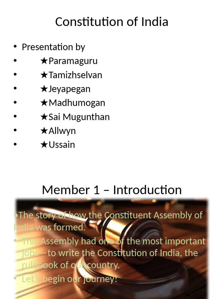 Constituent Assembly Presentation | PDF