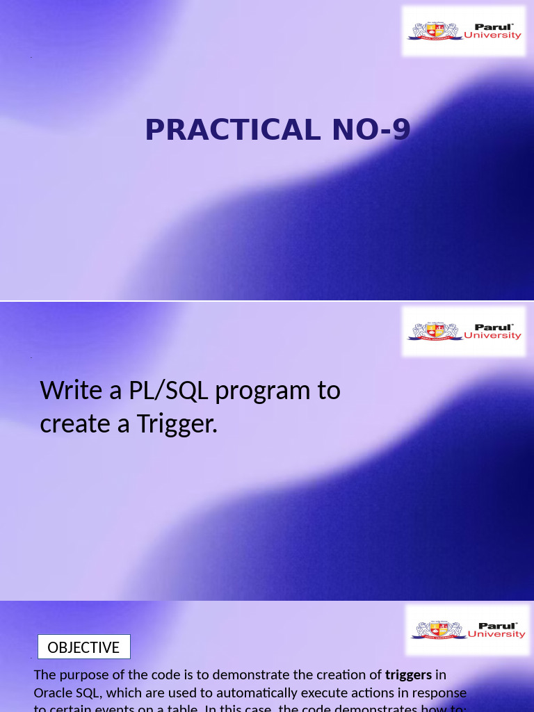 Adbms Lab Practical 9 | PDF | Computer Programming | Databases